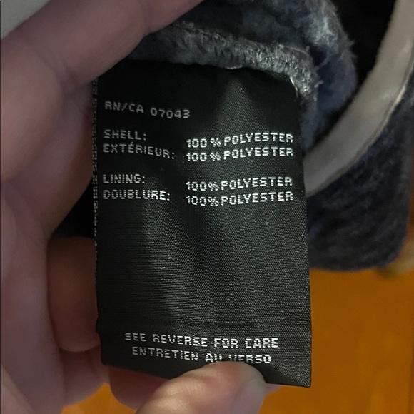 New Balance Charcoal Fleece Full-Zip Jacket Medium - Picture 3 of 7